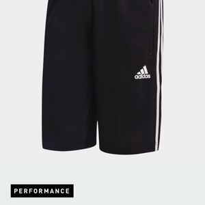Adidas Men's Black and White Athletic Shorts